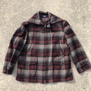 POLO RALPH LAUREN  Split Hooded Wool Coat  (SZ L)